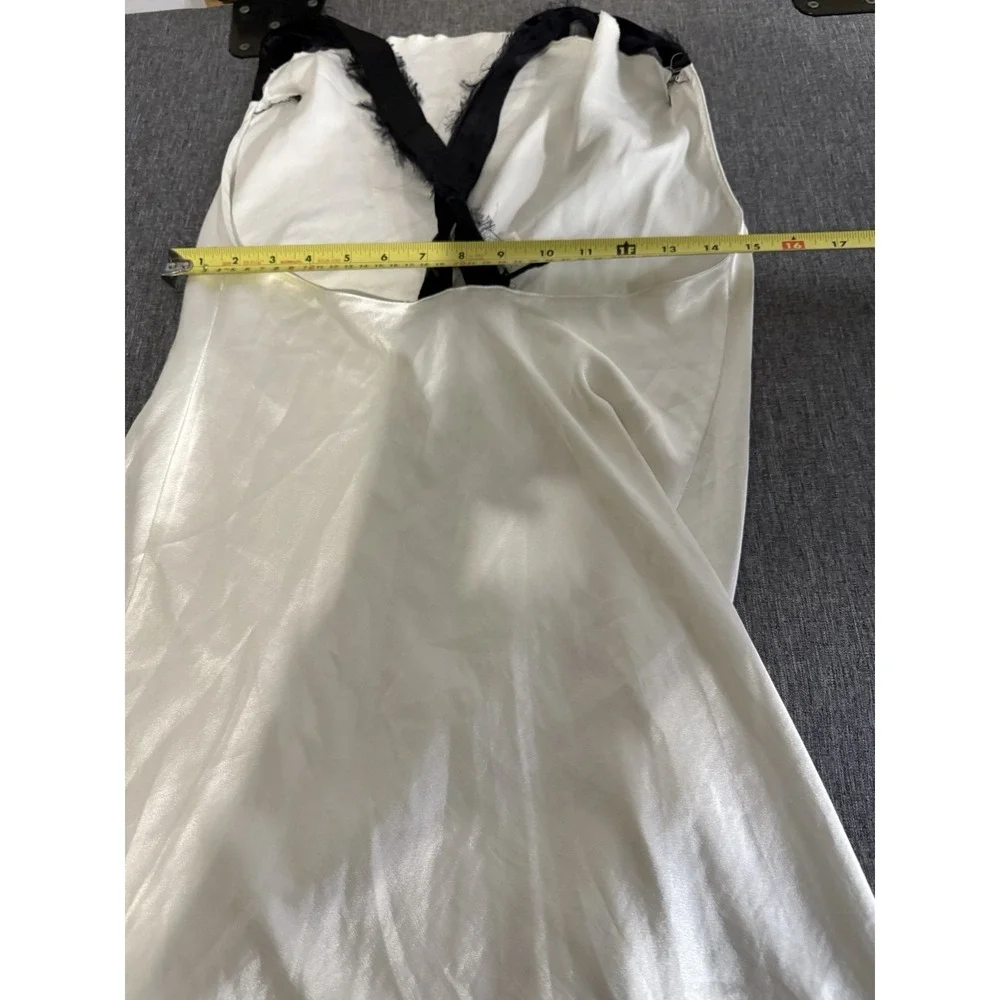 Vintage Vera Wang Women's White Slip Dress Sz S
